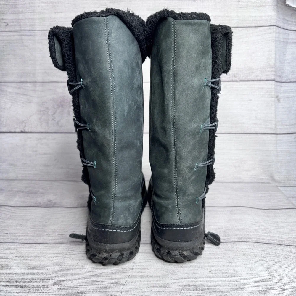 Nike Valenka 2 ACG Puddle Proof size 7 Winter Boots Grey Nubuck Shearling Lined‎